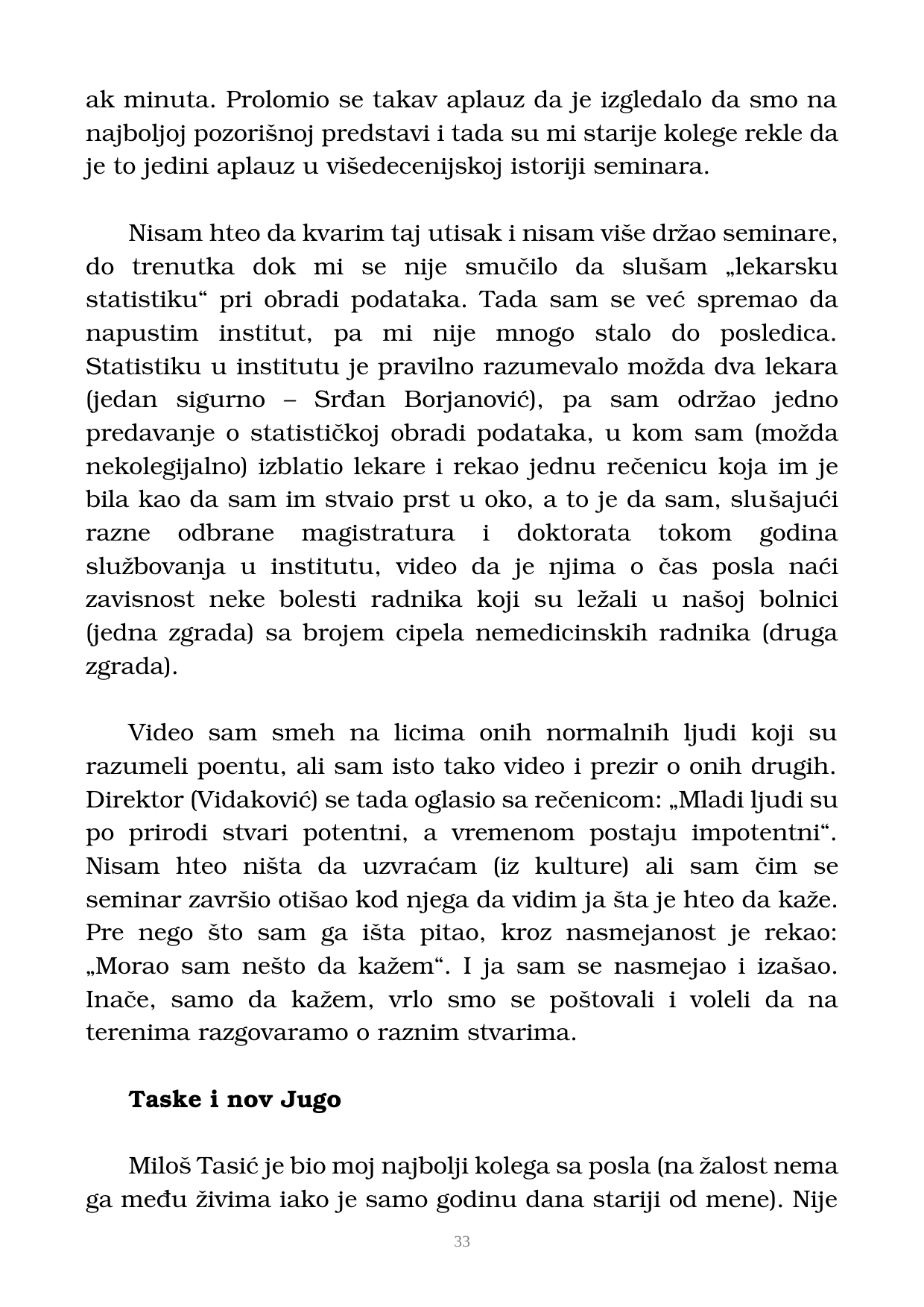 Страна 34 рукописа „Nikada objavljene kolumne”