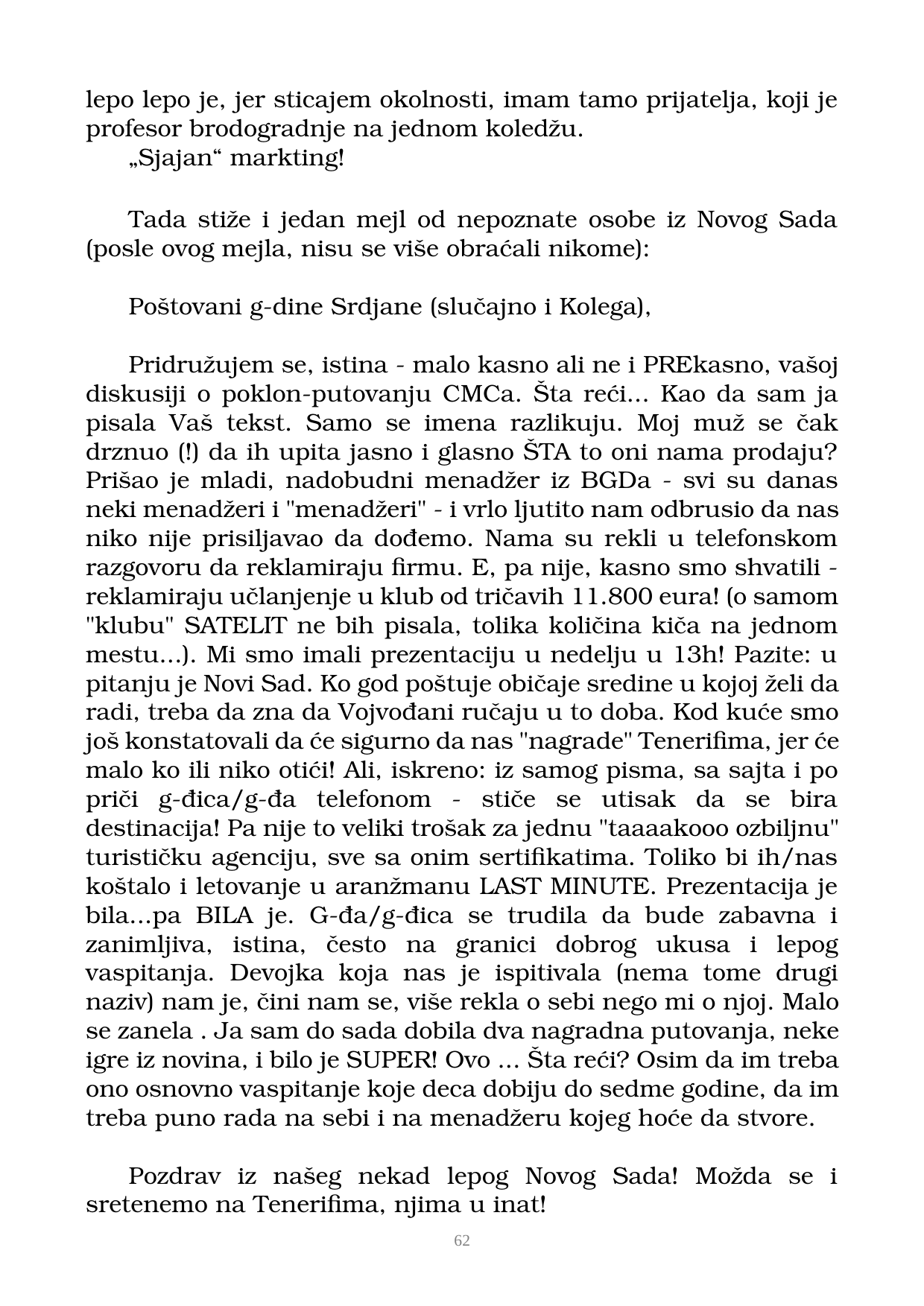 Страна 63 рукописа „Nikada objavljene kolumne”